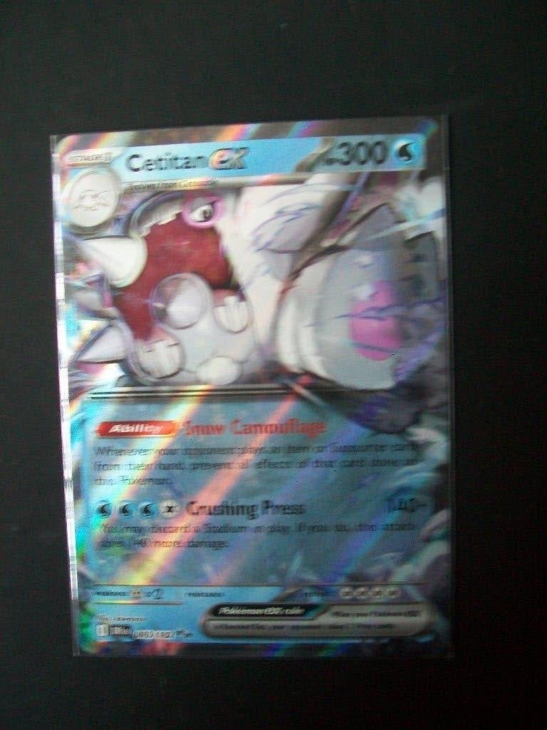 3536. Nieuwe Pokemon Kaart CETITAN EX HP 300 (065/182), Verzenden, Nieuw, Losse kaart, Foil