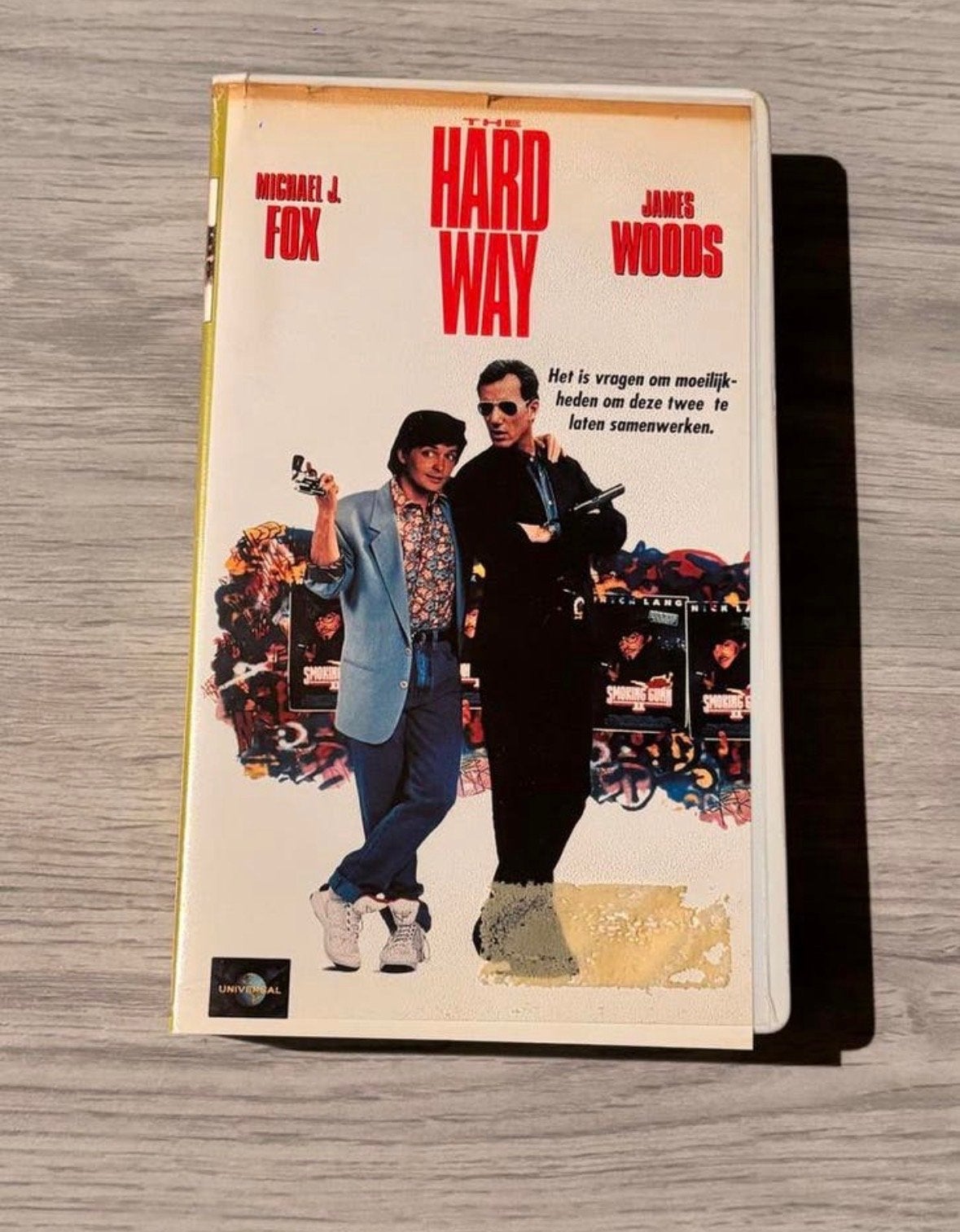 #2 VHS: The Hard Way met Michael J. Fox, Nederlands ondertiteld, Alle leeftijden, Ophalen of Verzenden, Actie en Avontuur