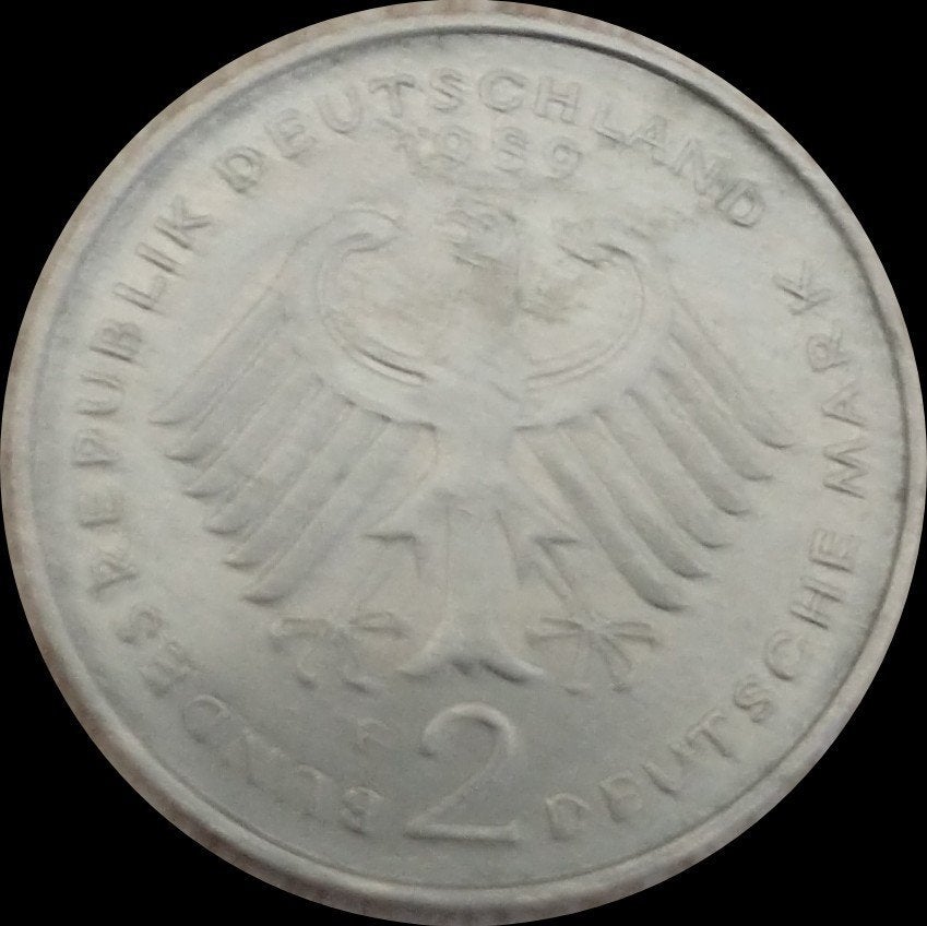 2 Deutsche Mark, Ophalen of Verzenden, Duitsland, Losse munt