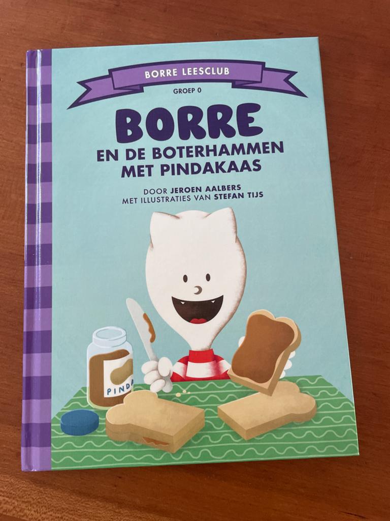 Borre en de boterhammen met pindakaas - Kinderboek, Ophalen, Zo goed als nieuw, 3 tot 4 jaar