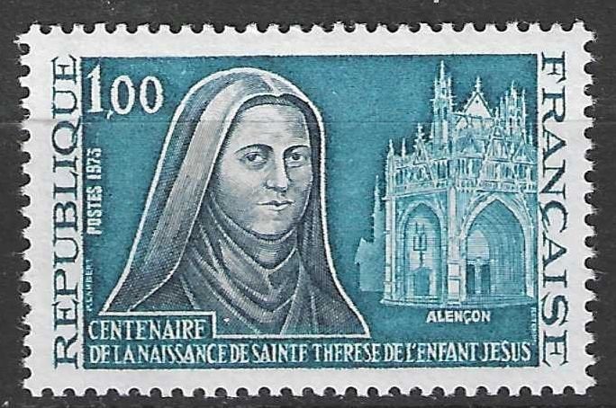 Frankrijk 1973 - Yvert 1737 - Heilige Theresia  (PF), Verzenden, Postfris