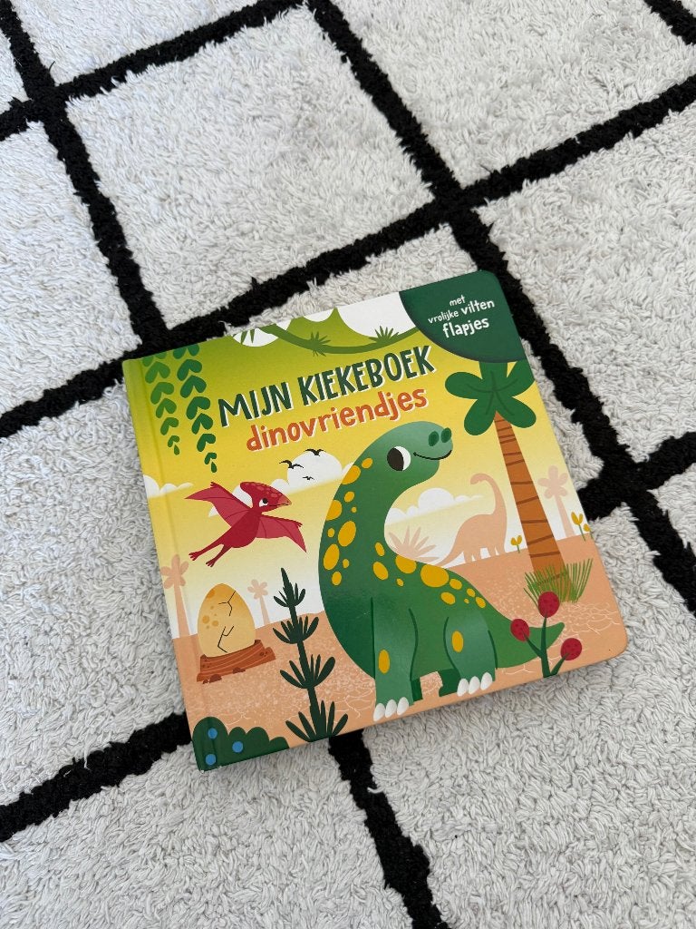 ZGAN peuter karton boek Mijn Kiekeboek dinovriendjes flapjes, Ophalen of Verzenden, Zo goed als nieuw, Marleen, 1 tot 2 jaar