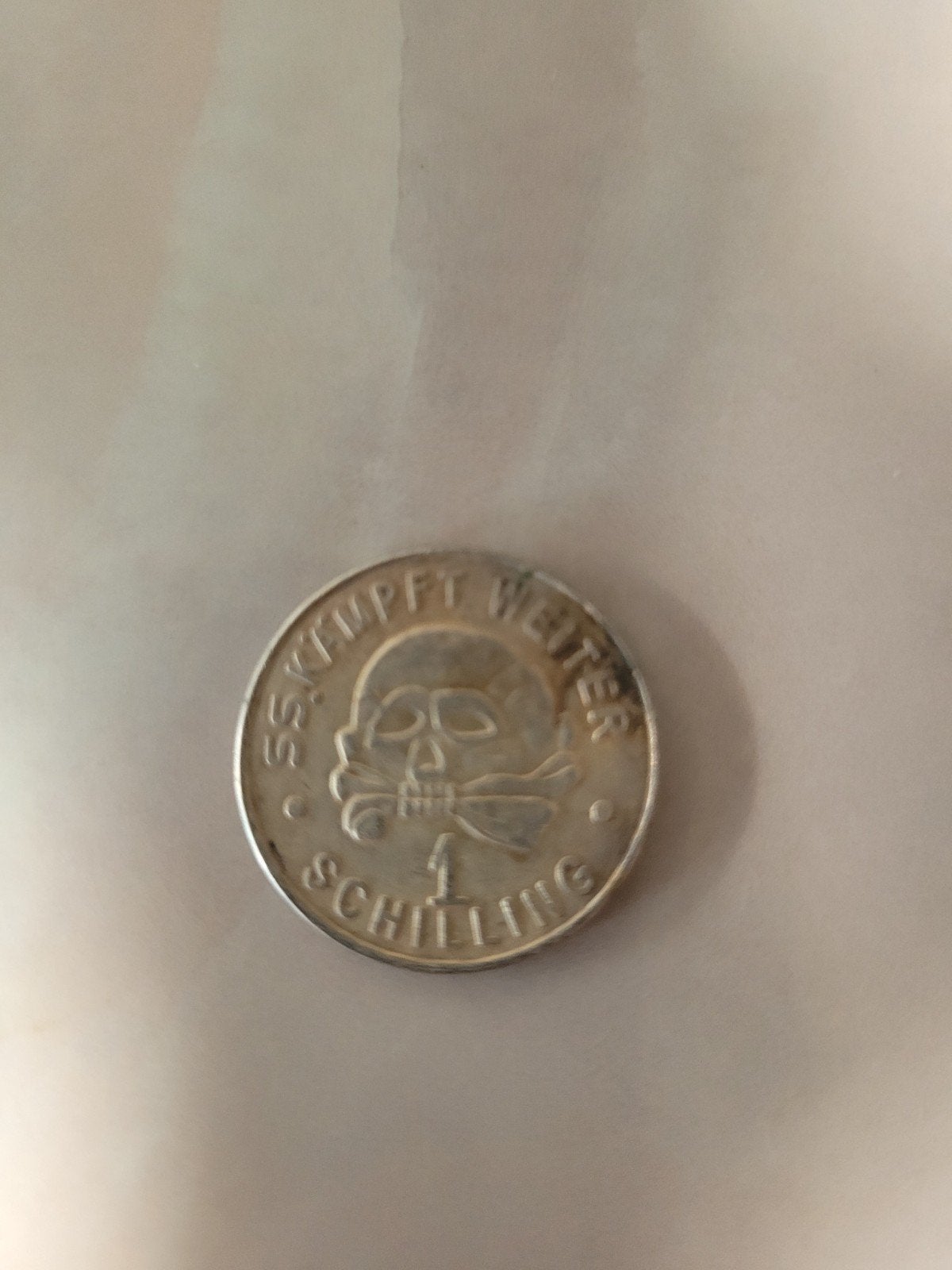 Zeldzame SS Kantinegeld 1939 - 1 Schilling Munt, Ophalen, Losse munt