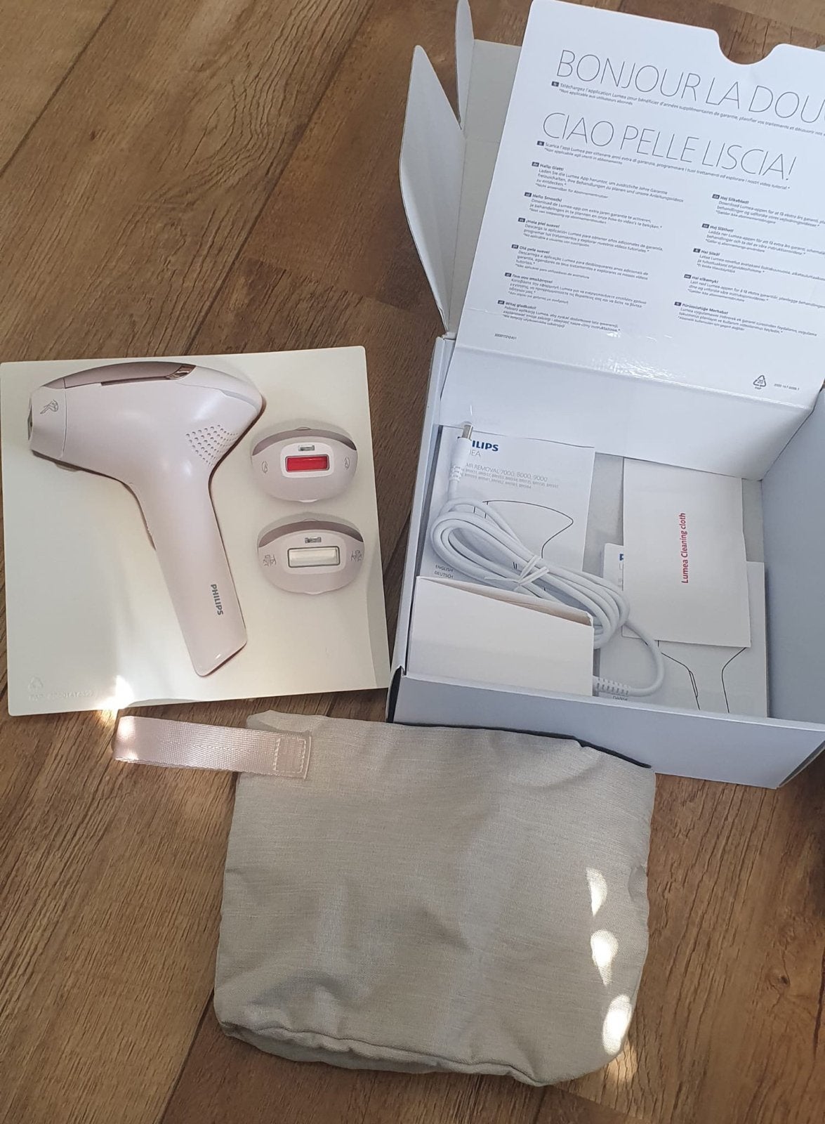 Nieuwe Philips Lumea IPL 9000 Series - Roze, Ophalen, Nieuw, Scheren en Epileren