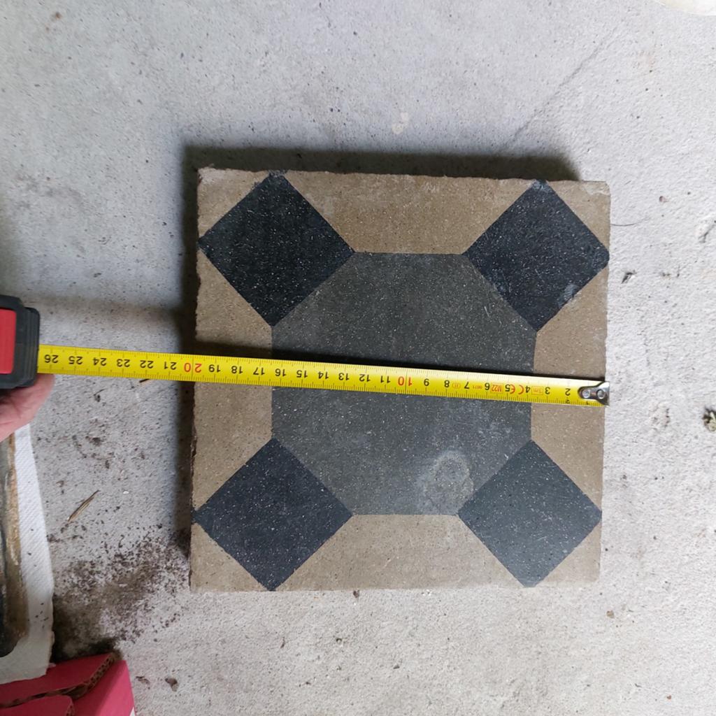 Antieke cementtegels - Vloer- en wandtegels, Overige materialen, Gebruikt, Ophalen of Verzenden, 20 tot 40 cm