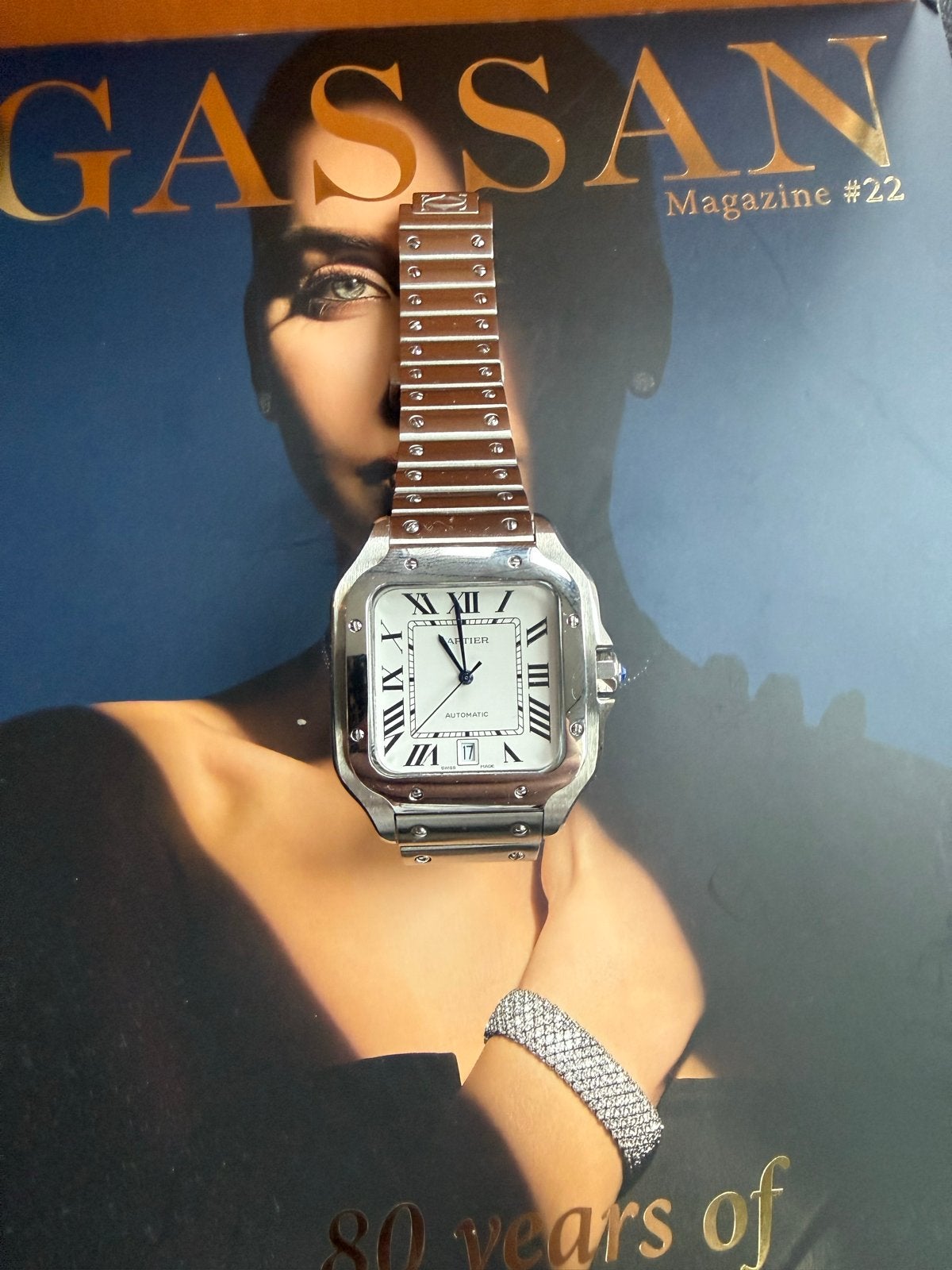 Cartier Santos de Cartier horloge, staal, automatisch, Sieraden, Tassen en Uiterlijk, Horloges | Heren, Overige merken, Staal