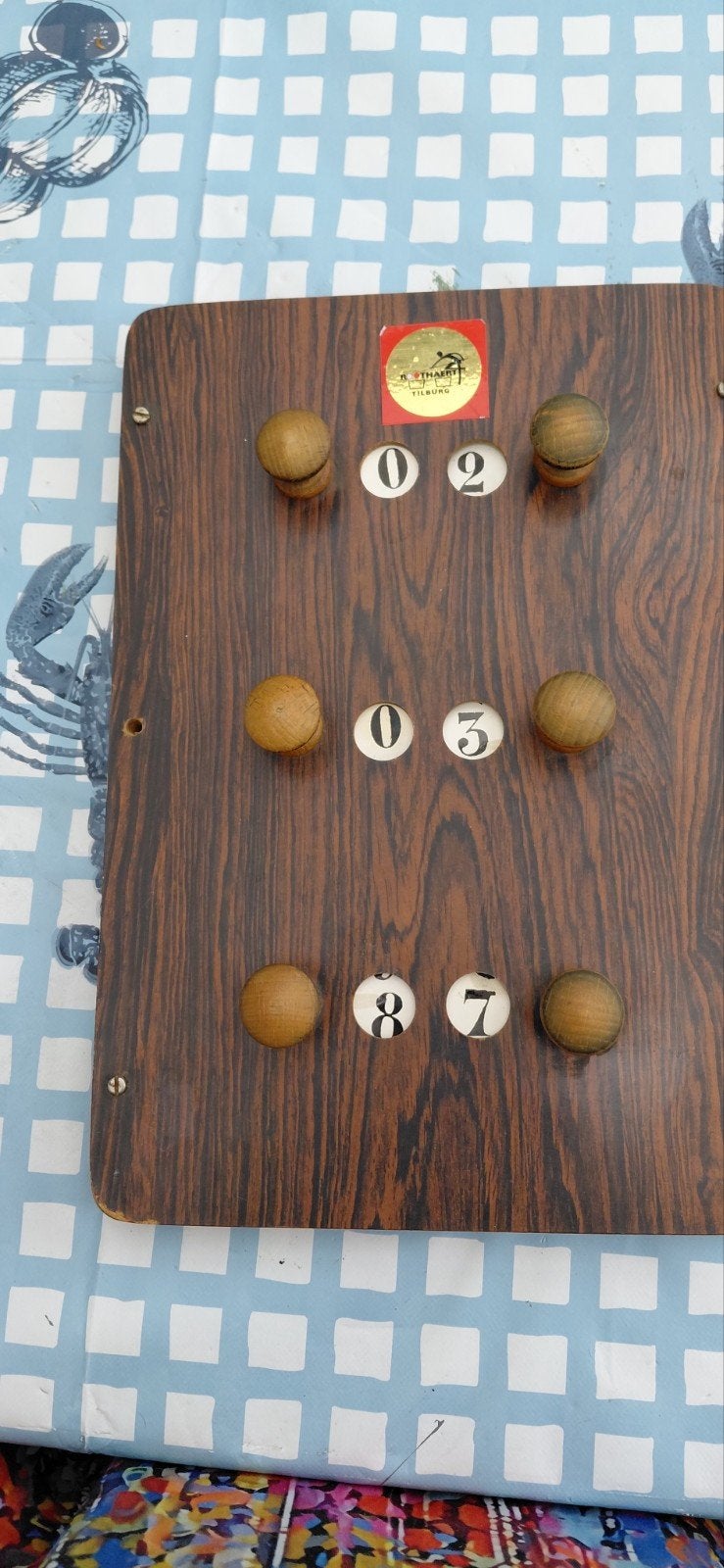 Vintage Roothaert Tilburg Scorebord voor Biljart/Pool, Sport en Fitness, Biljarten en Poolen, Ophalen, Gebruikt, Overige typen
