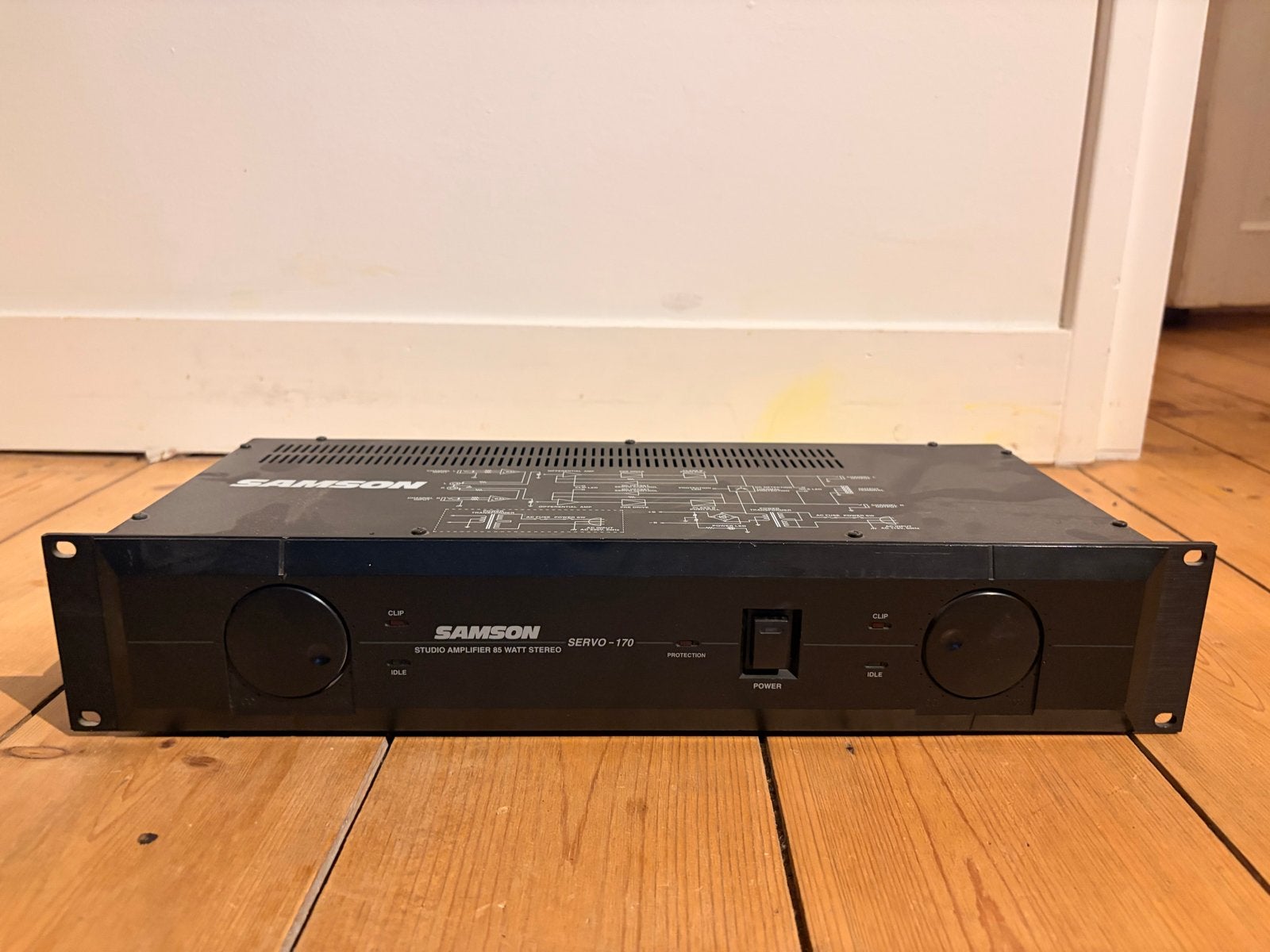 Samson Servo-170 Studio Eindversterker - 2x 80 Watt Stereo, Gebruikt, 60 tot 120 watt, Stereo, Ophalen