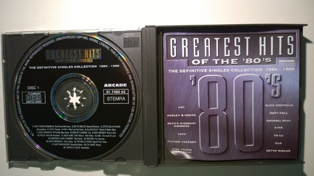 Greatest Hits Of The '80's Volume 1 Singles Collection 80-89, Ophalen of Verzenden, Zo goed als nieuw, Pop