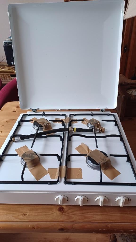 Te Koop: 4-pits gaskookplaat, Ophalen, Gebruikt, 4 kookzones, Gas