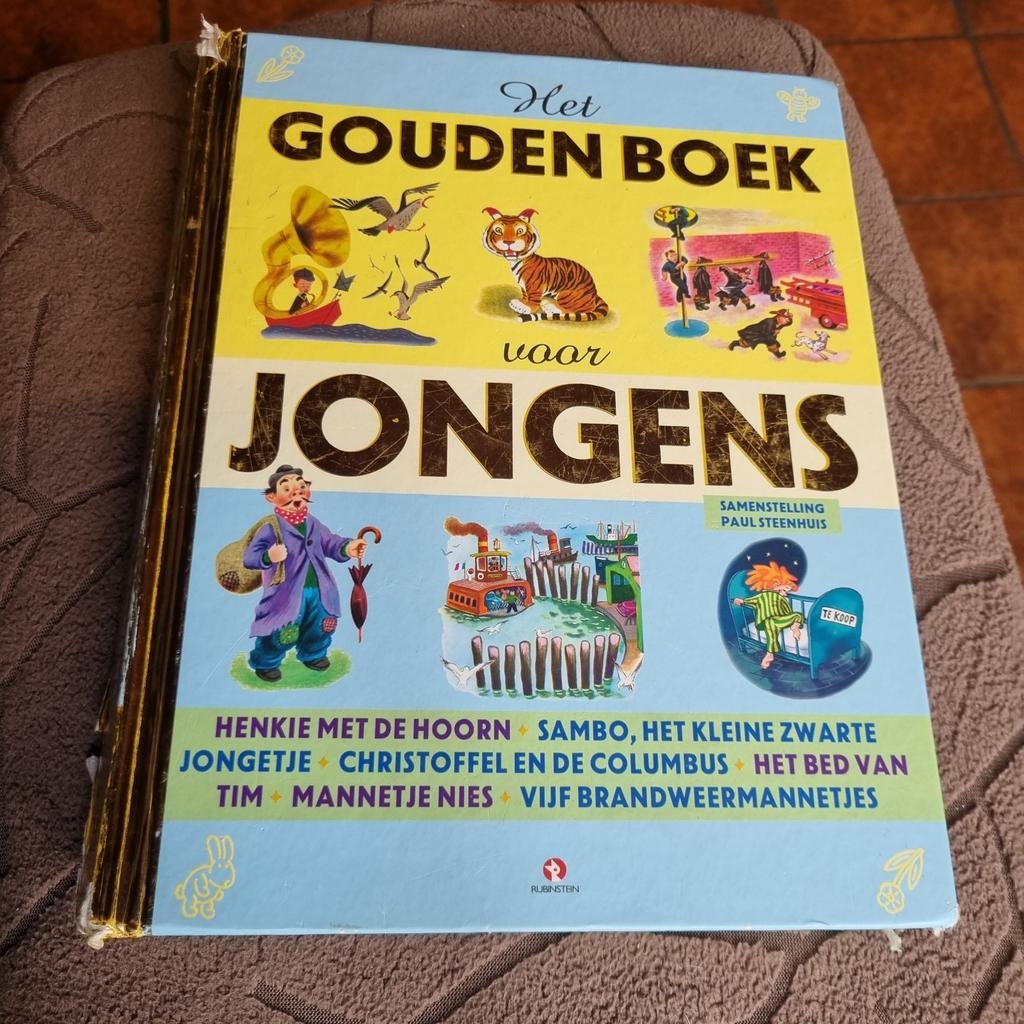 Het Gouden Boek voor Jongens - Vintage Kinderboek, Boeken, Ophalen of Verzenden, Gelezen, Paul Steenhuis, Sprookjes