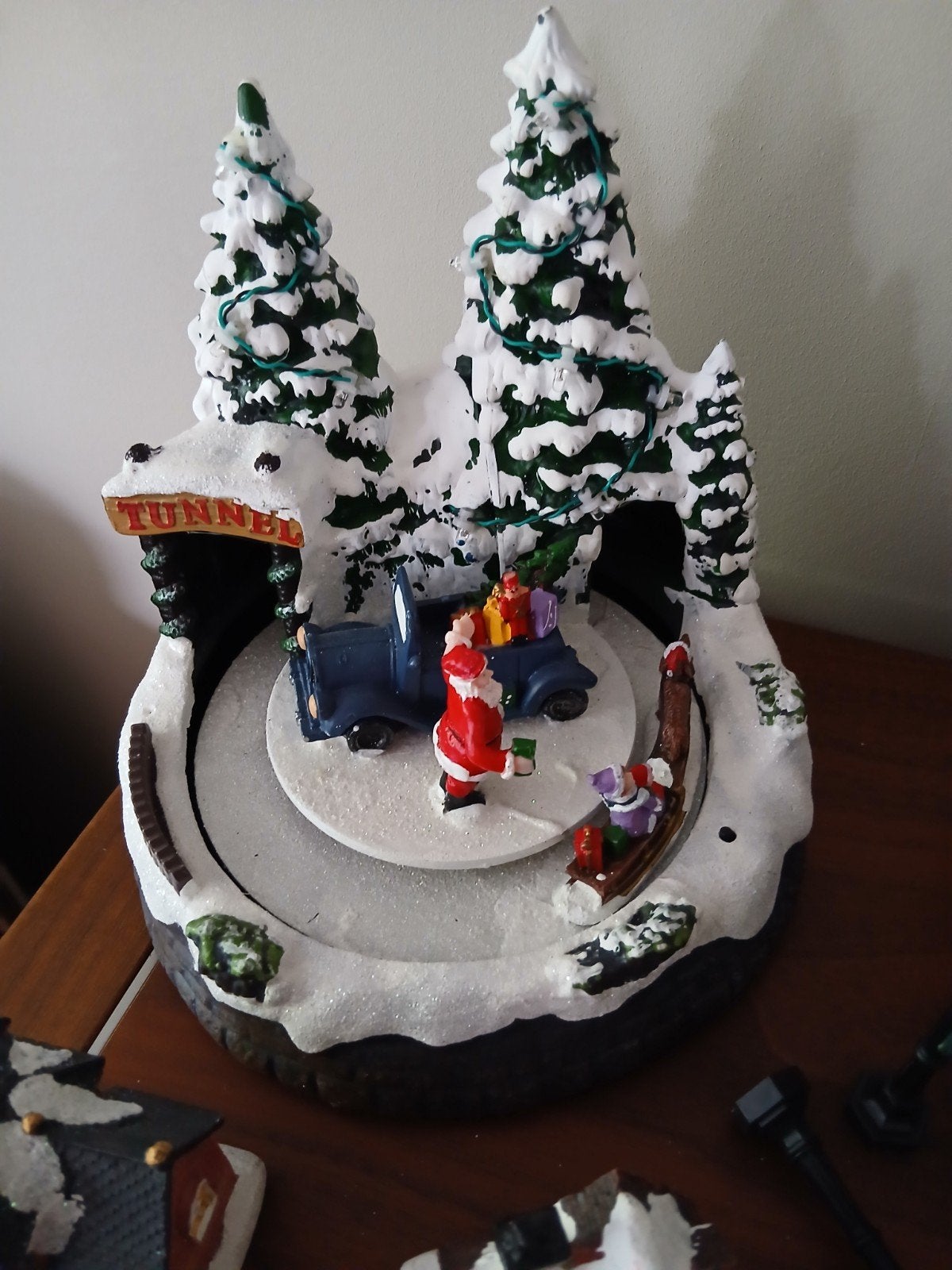 kersttrafereel met verlichting. en draaibaar., Ophalen