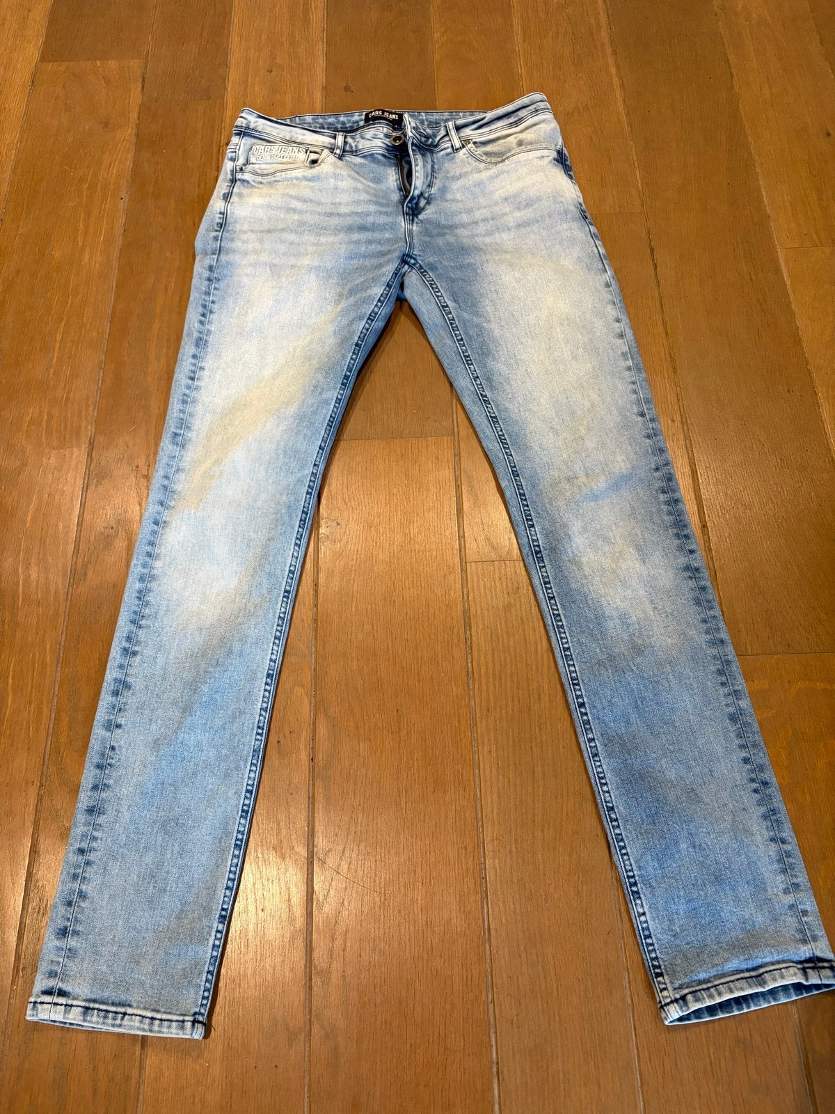 CARS JEANS Blast Slim Fit Porto Bleach Wash - Maat W33/L36, Ophalen of Verzenden, Zo goed als nieuw, Blauw, W33 - W34 (confectie 48/50)