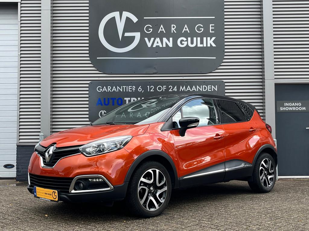 Renault Captur 1.2 TCe 120PK Automaat,Trekhaak,Twotone,Navi,, Lichtsensor, Euro 6, Leder en Stof, Grijs