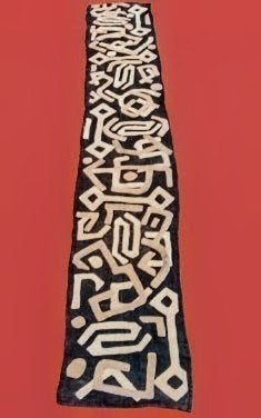 Vintage Kuba Doek Raffia Textiel Afrikaanse Kunst, Ophalen of Verzenden