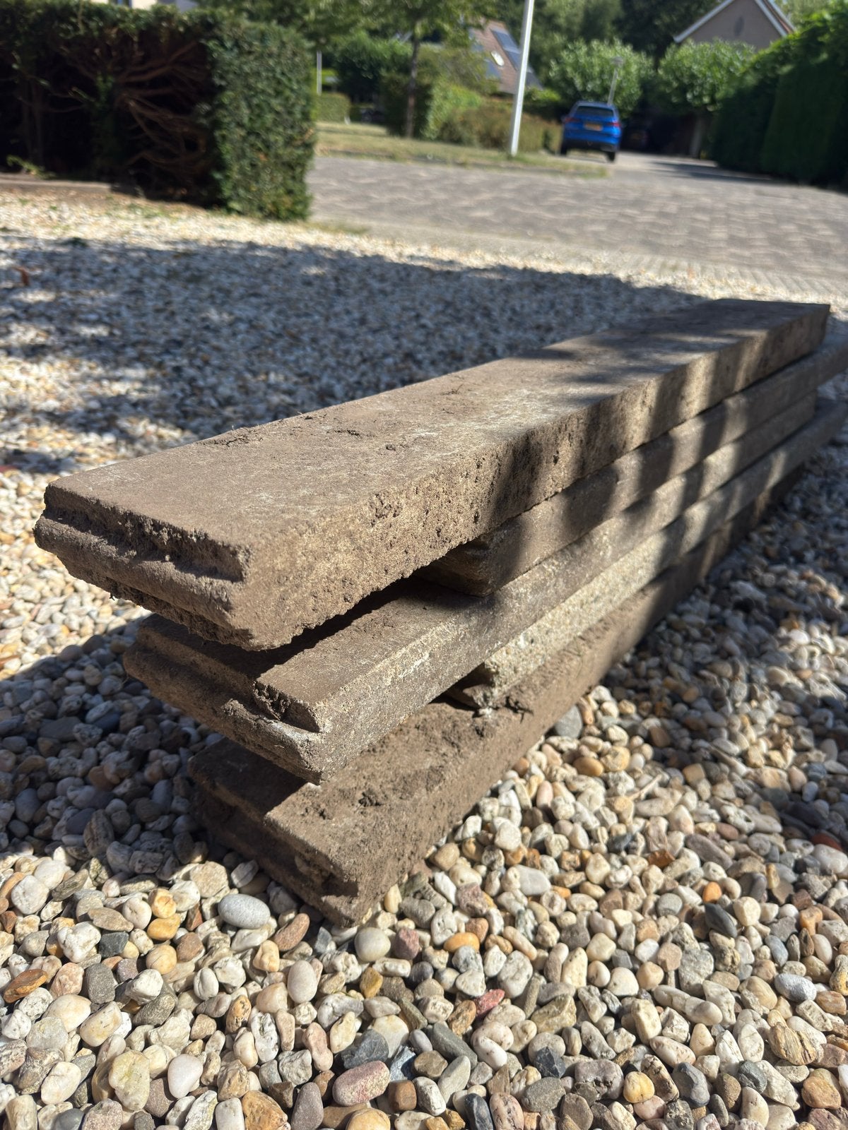 16 beton wandjes voor tuin of terras, Ophalen, Gebruikt, Overige typen, Minder dan 5 m²