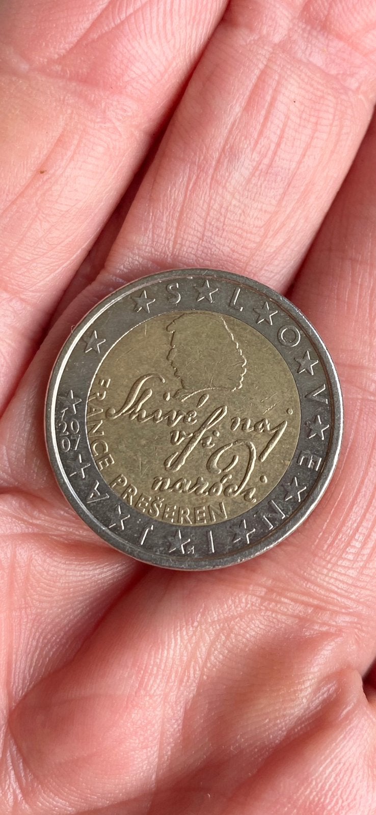 munt:  2,- €  SLOVENIË, Ophalen of Verzenden, Slovenië, 2 euro, Losse munt