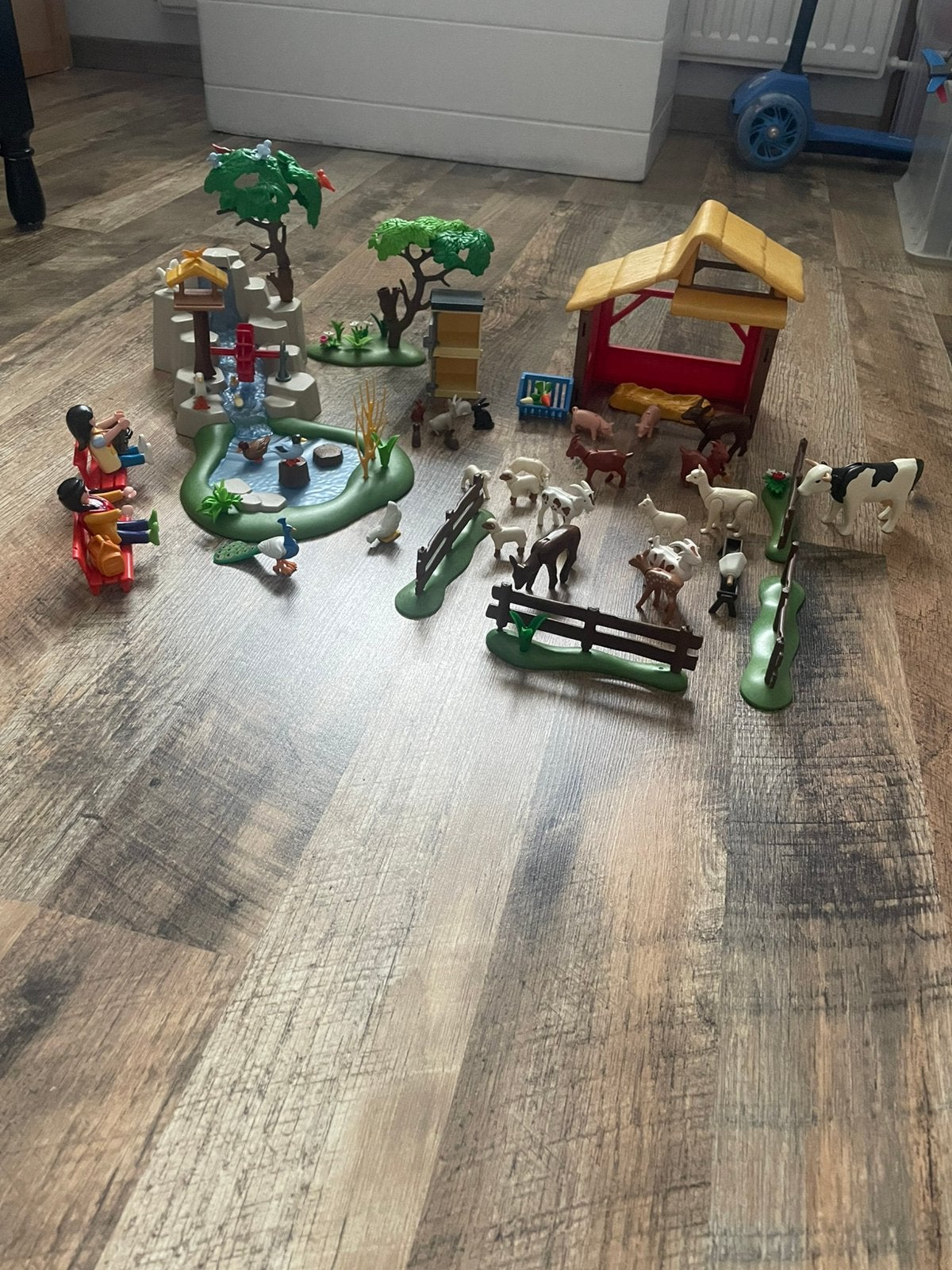 Playmobiel kinderboerderij, zeer uitgebreide set, Ophalen, Zo goed als nieuw