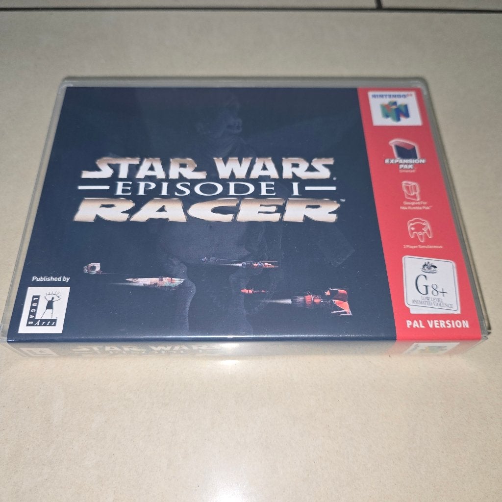 Star Wars Episode 1 Racer N64 Game Case, Verzenden, 1 speler, Racen en Vliegen, Zo goed als nieuw