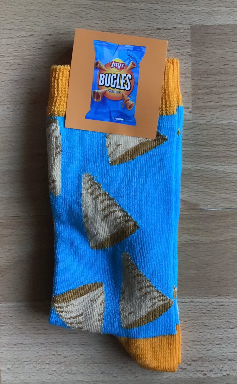Lay’s Bugles sokken maat 39-42 (nieuw), Sokken en Kniesokken, Blauw, Nieuw, Ophalen of Verzenden