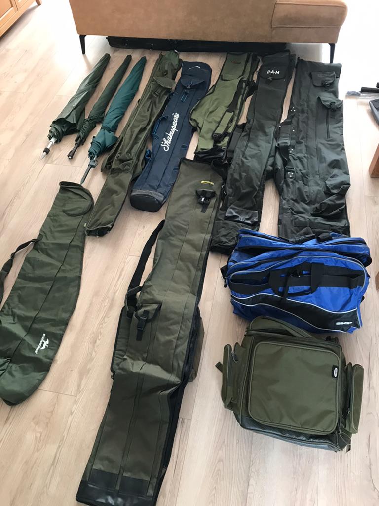foudralen paraplu’s schepnetten zie omschrijving en foto’s, Watersport en Boten, Ophalen, Nieuw