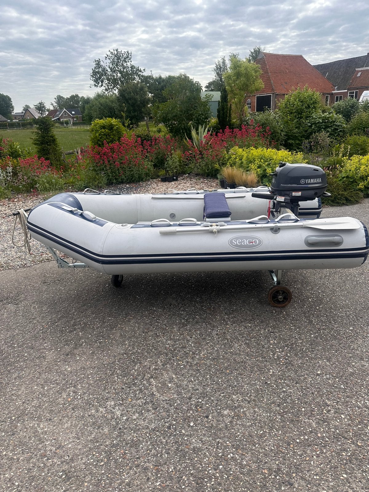 Seago HY280 met yamaha 6pk 4takt, Watersport en Boten, Rubberboten, Airdeck, Yamaha, Zo goed als nieuw, Ophalen