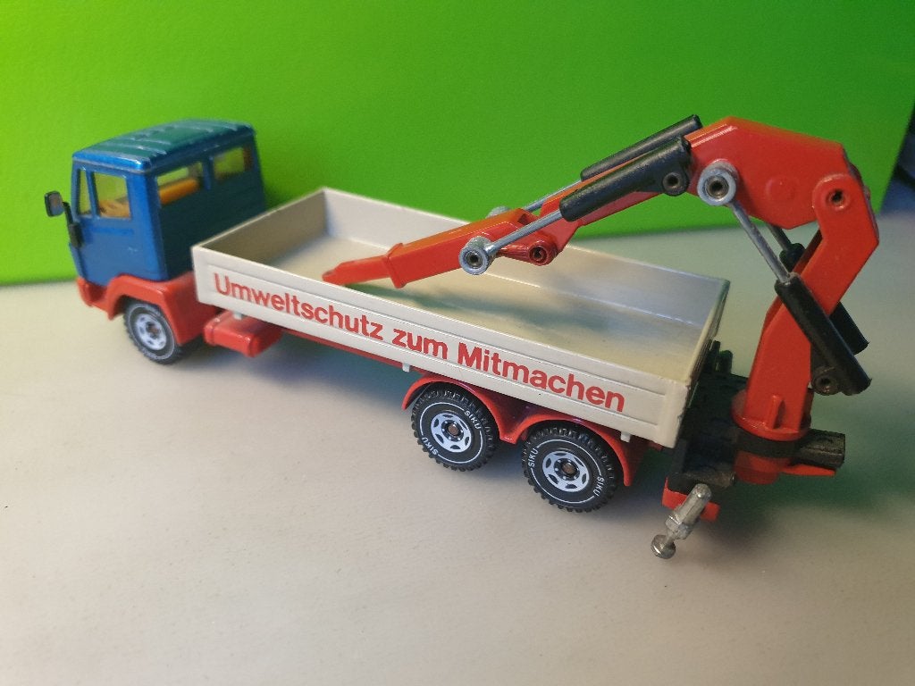 Siku 2920 - Mercedes LN2 Recycle Truck [blauw] 1/55, Ophalen of Verzenden, Gebruikt, Bus of Vrachtwagen