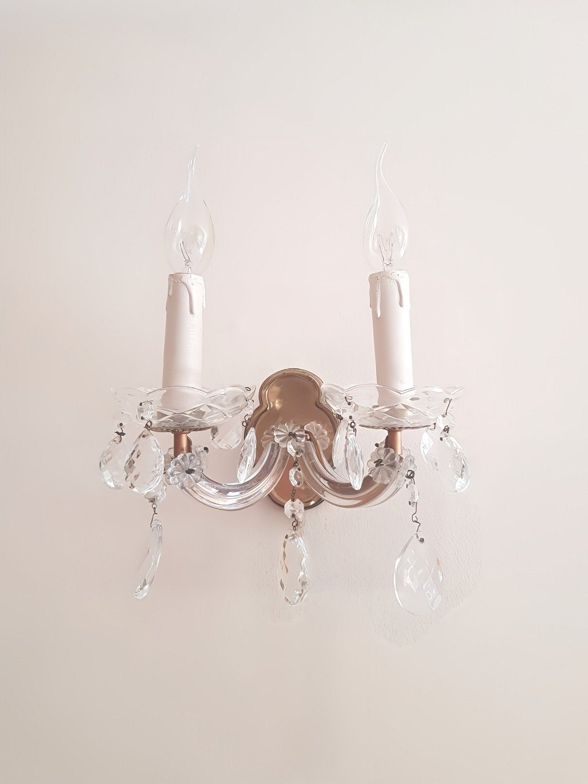 Kristallen wandlamp, Ophalen of Verzenden