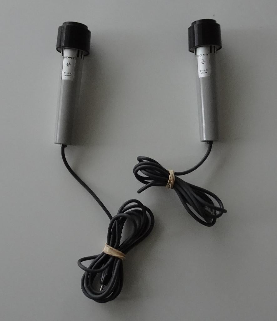 2 x Vintage Sony F-25 Microphone - Jaren 70, Muziek en Instrumenten, Microfoons, Ophalen, Zo goed als nieuw, Overige typen