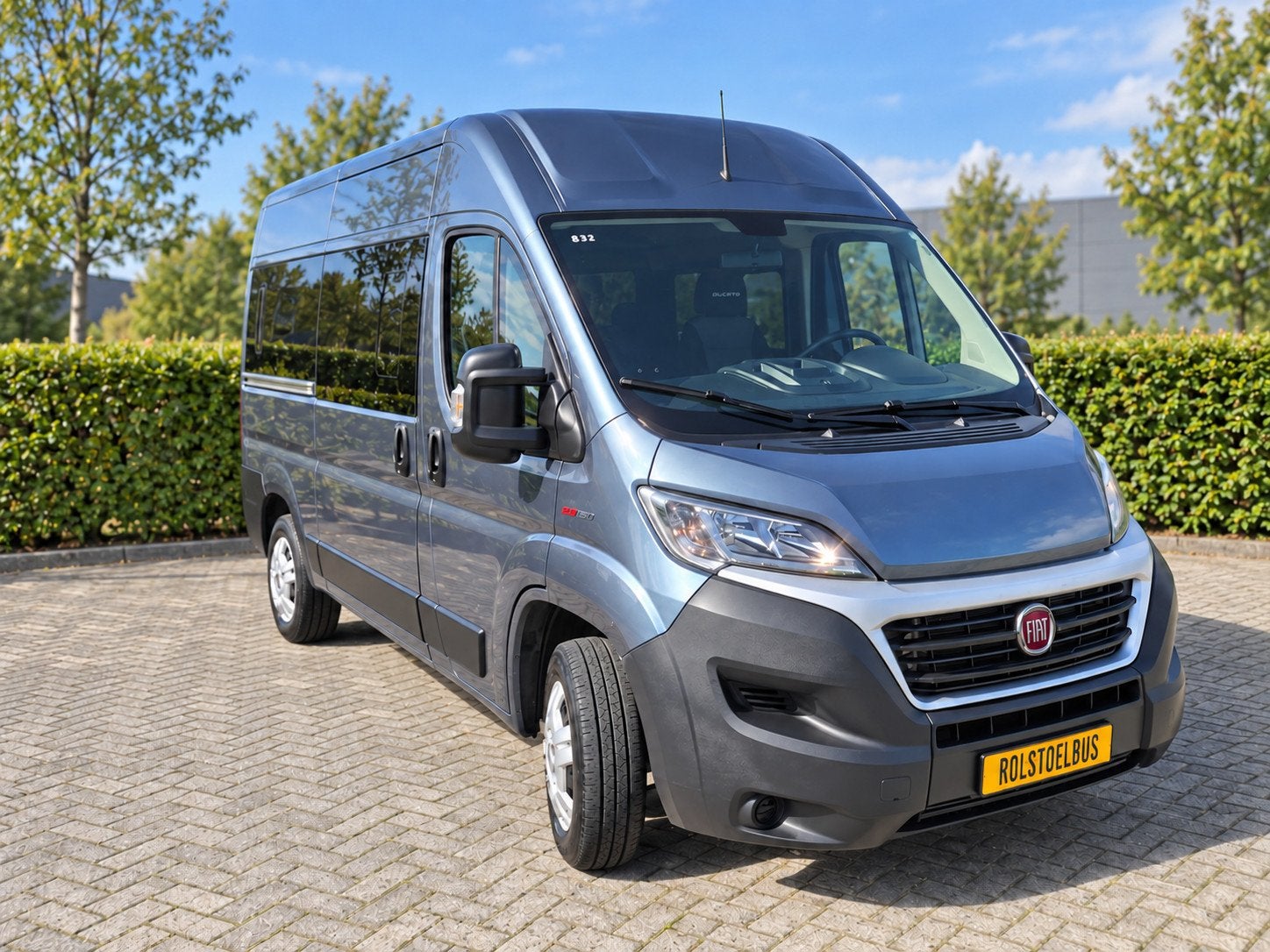Fiat Ducato 2.3 L2H2 | Rolstoelbus | Airco | Automaat | Meer, Auto's, Stof, Gebruikt, Zwart, Electronic Stability Program (ESP)