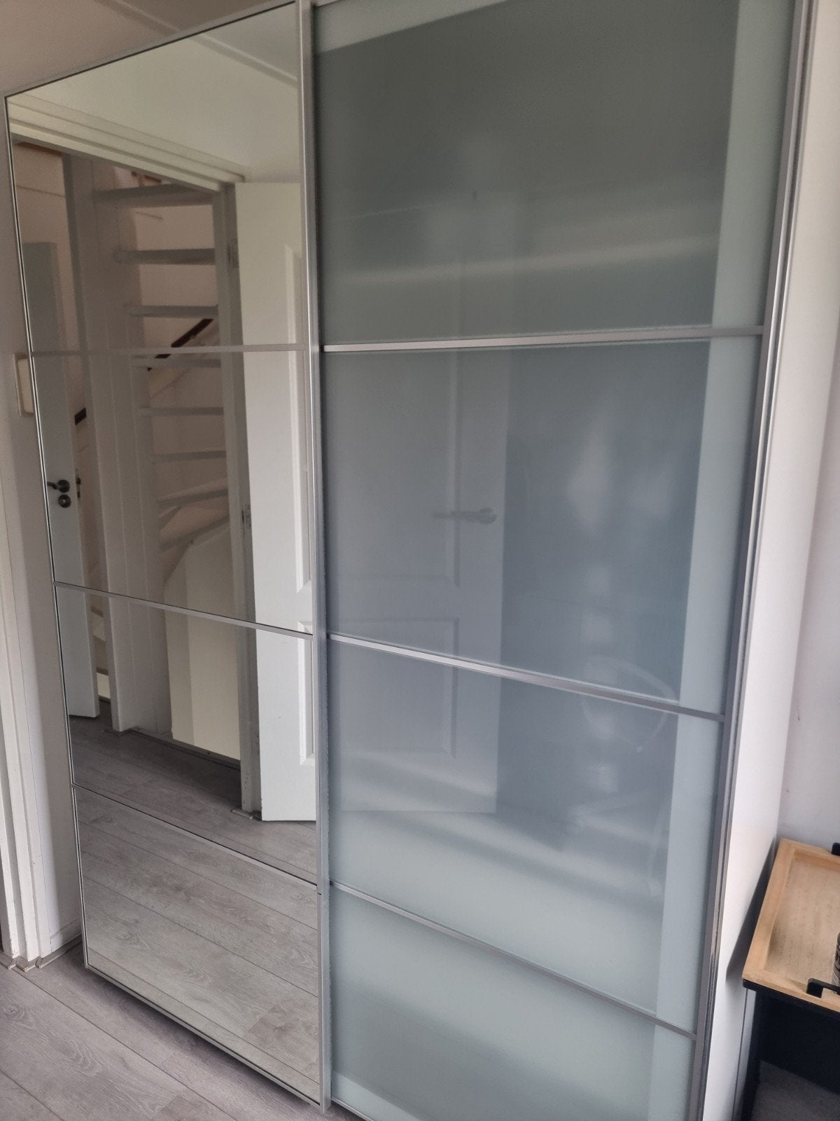 IKEA Pax kastdeuren (spiegel en matglas), Ophalen, Gebruikt, 100 tot 150 cm, 200 cm of meer