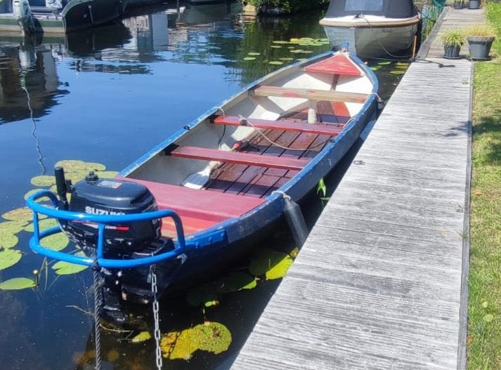 Polyester punter, Watersport en Boten, Kano's, Gebruikt, Overige typen, Drie personen of meer, Ophalen of Verzenden