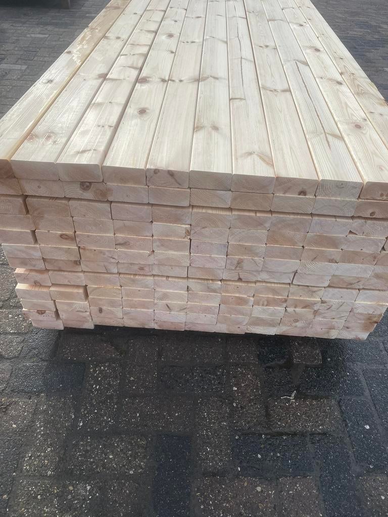 Vuren 45x71mm 3000mm nieuw C24, Ophalen, Nieuw, Balk, Vuren