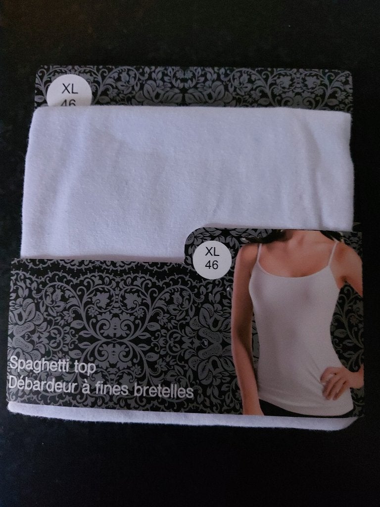Spaghetti Top / Hemd XL/46, Ophalen, Wit, Hemd