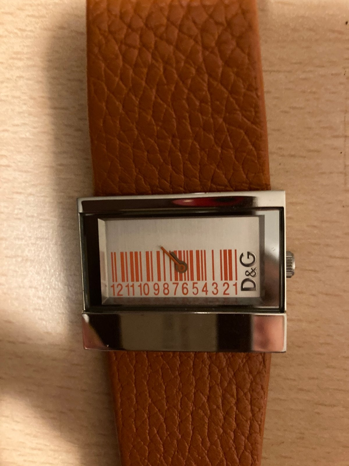Dames horloge, origineel Dolce en Gabanna, als nieuw, Ophalen of Verzenden, Zo goed als nieuw, Leer