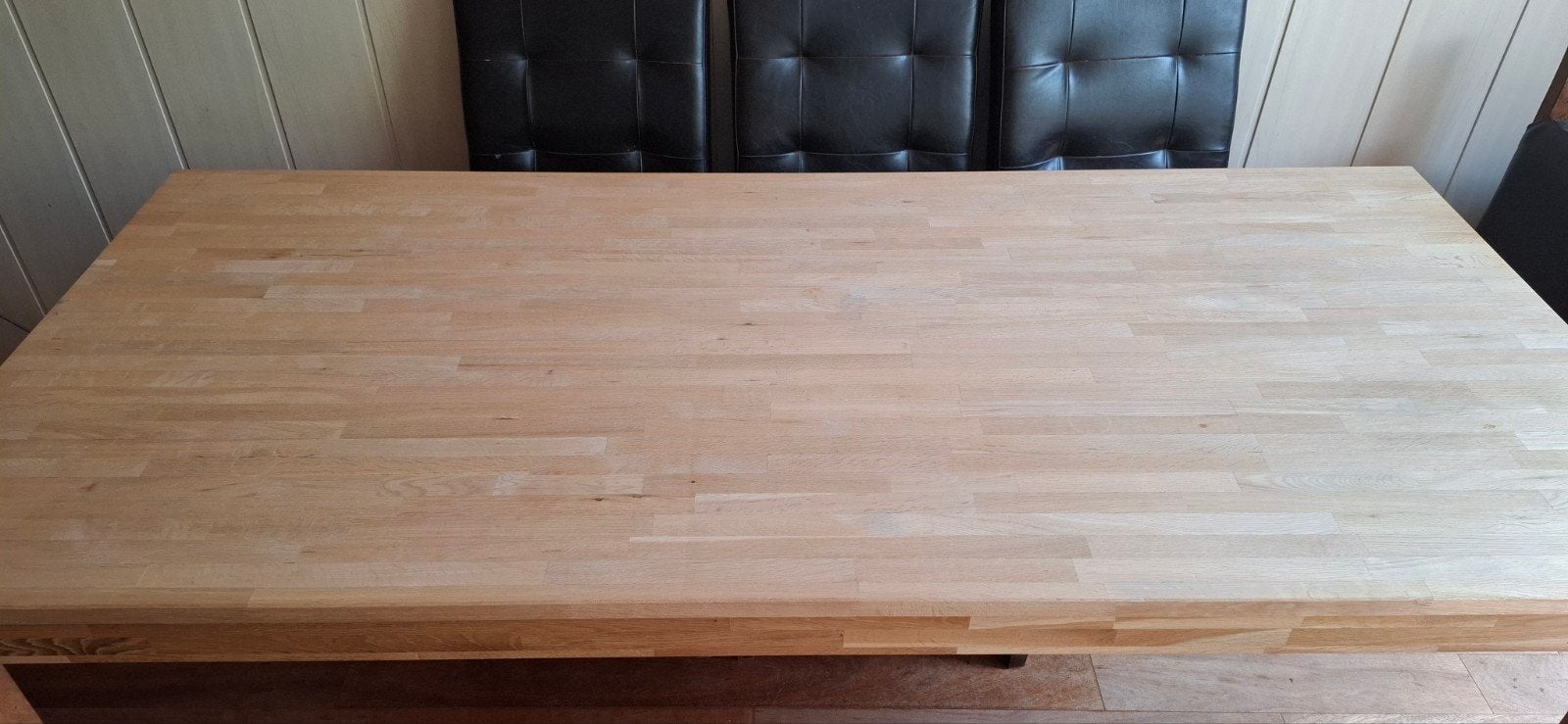 massif eettafel, Ophalen, 50 tot 100 cm, Zo goed als nieuw, 150 tot 200 cm