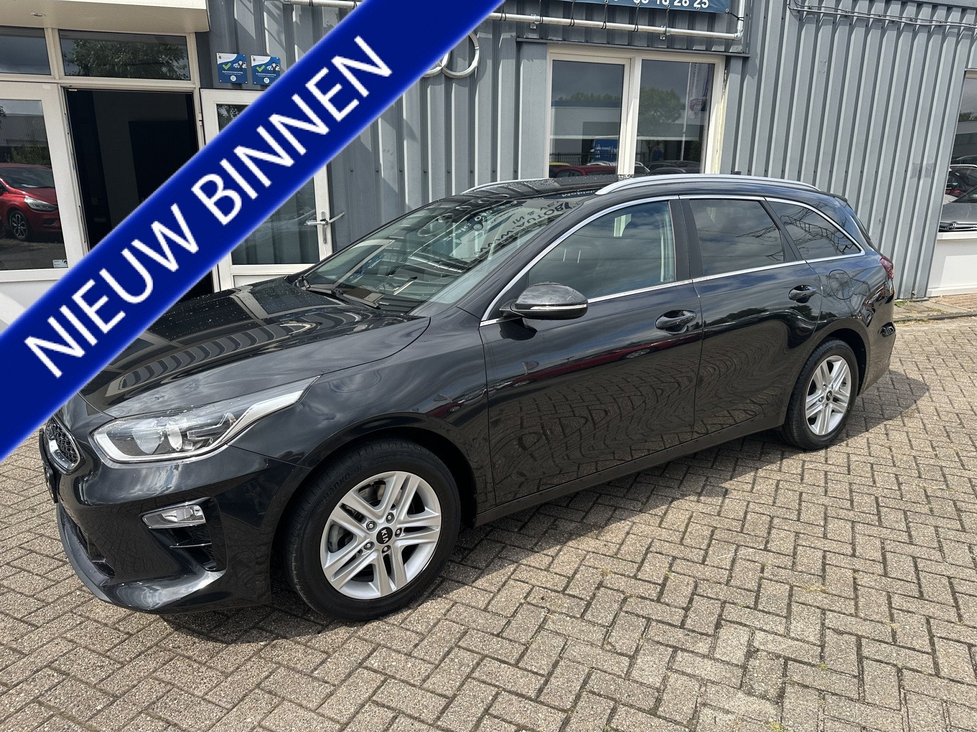 Kia Ceed Sportswagon 1.0 T-GDi DynamicPlusLine (bj 2019), Auto's, Kia, Voorwielaandrijving, Gebruikt, Leder en Stof, Zwart