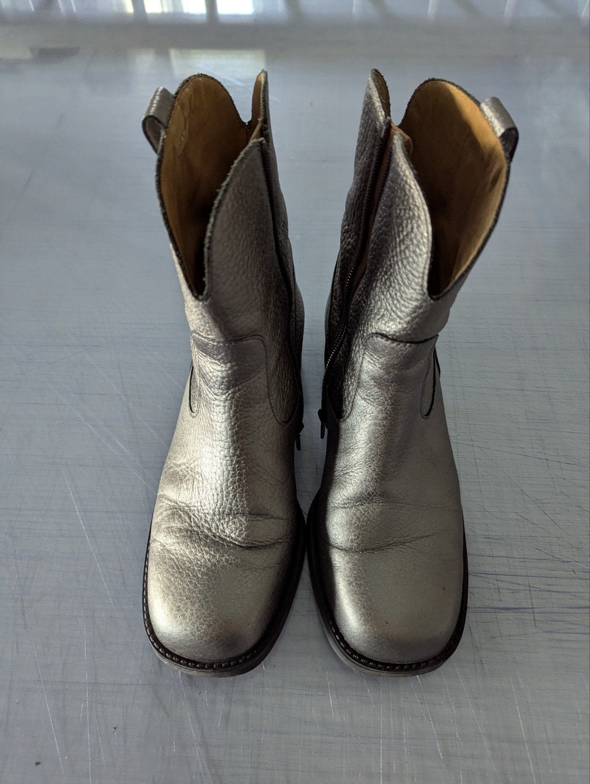 gabor laars boot zilver maat 37.5. leer, Ophalen of Verzenden, Zo goed als nieuw