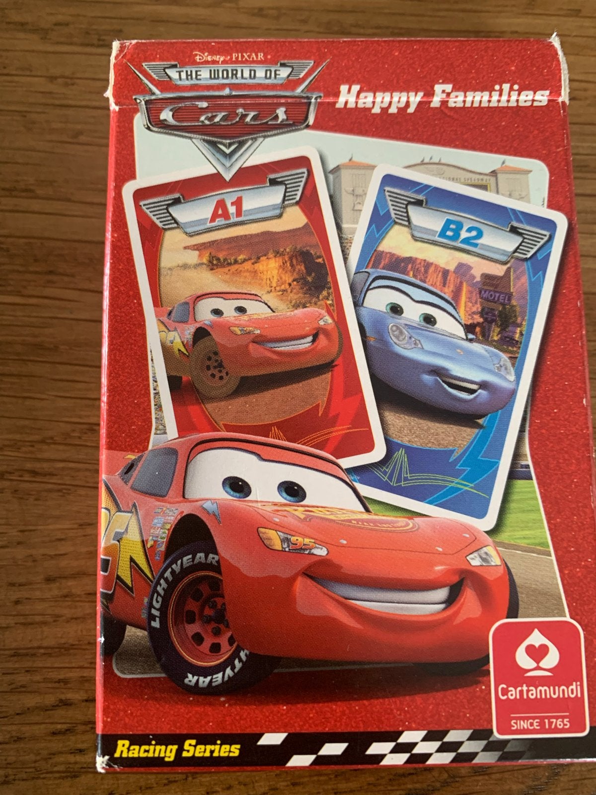 Disney Pixar Cars - Happy Families - KWARTETSPEL, Hobby en Vrije tijd, Een of twee spelers, Ophalen of Verzenden, Gebruikt, Cartamundi