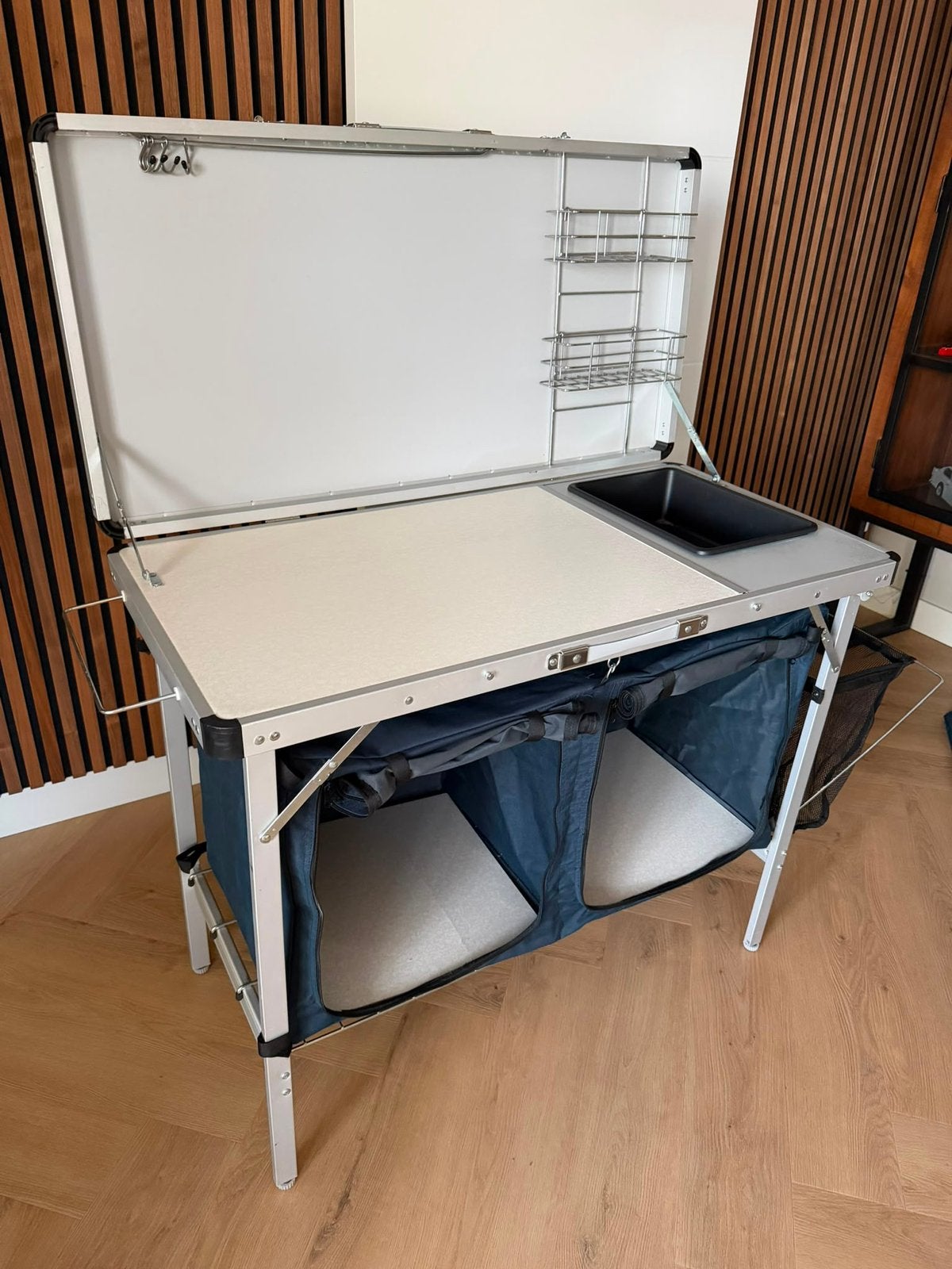 Camping keuken kast incl. 3 pits kooktoestel, Ophalen, Gebruikt, Campingkast
