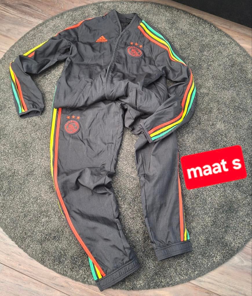 Adidas Ajax Trainingspak Zwart Rasta Maat S, Zwart, Ophalen of Verzenden, Zo goed als nieuw, Adidas