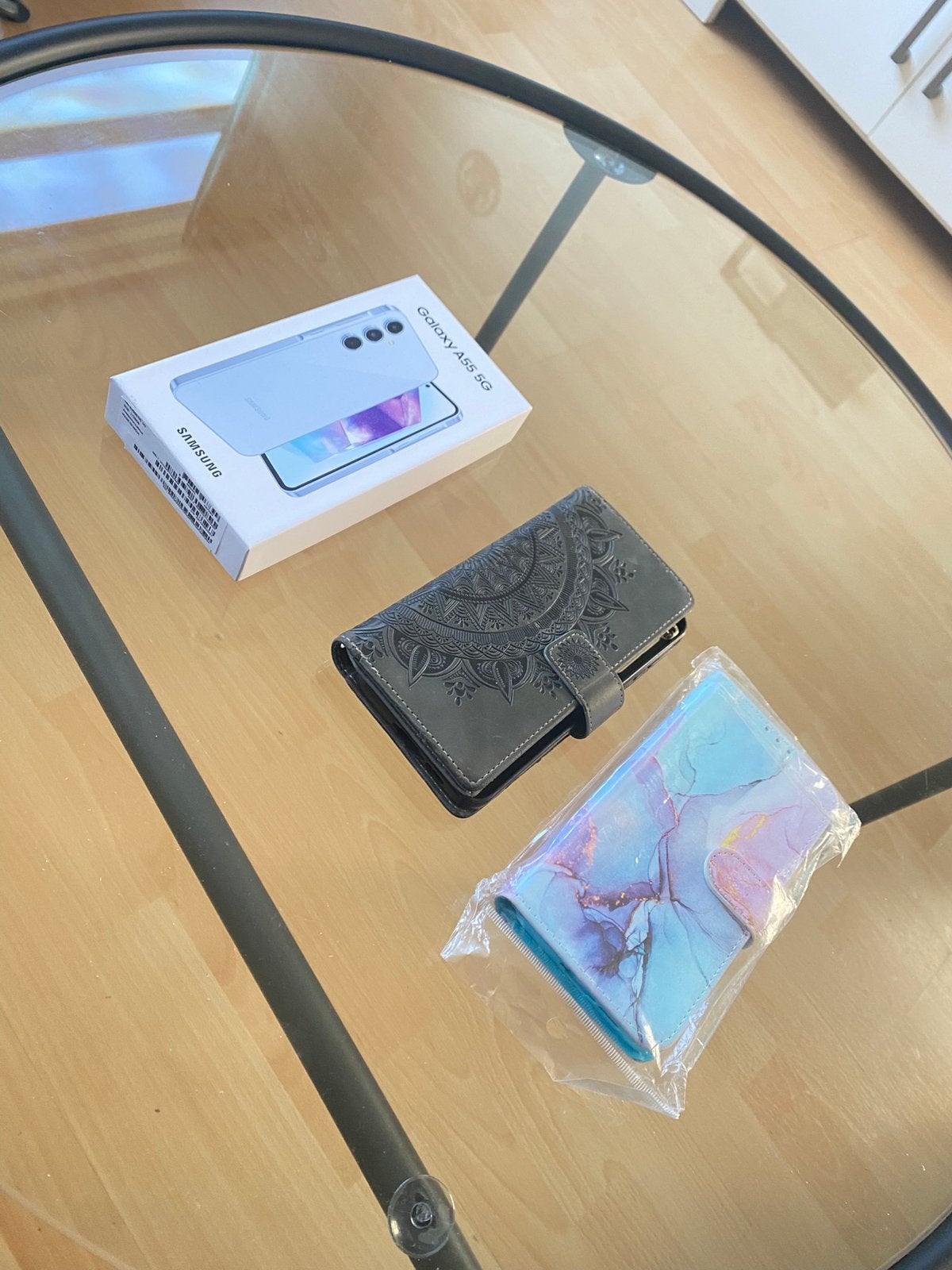 samsung galaxy A55 5G, Ophalen, Blauw, Touchscreen, Zo goed als nieuw