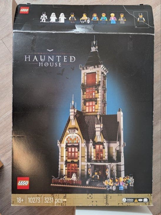 LEGO 10273 Spookhuis met Game of Bricks lichtset, Ophalen, Lego, Complete set, Compleet
