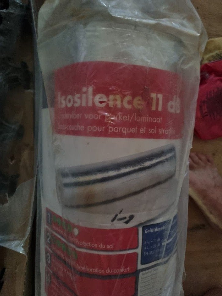 Nieuwe rol Isosilence 11 dB ondervloer voor parket/laminaat, Ophalen, Nieuw, 200 cm of meer, 50 tot 100 cm