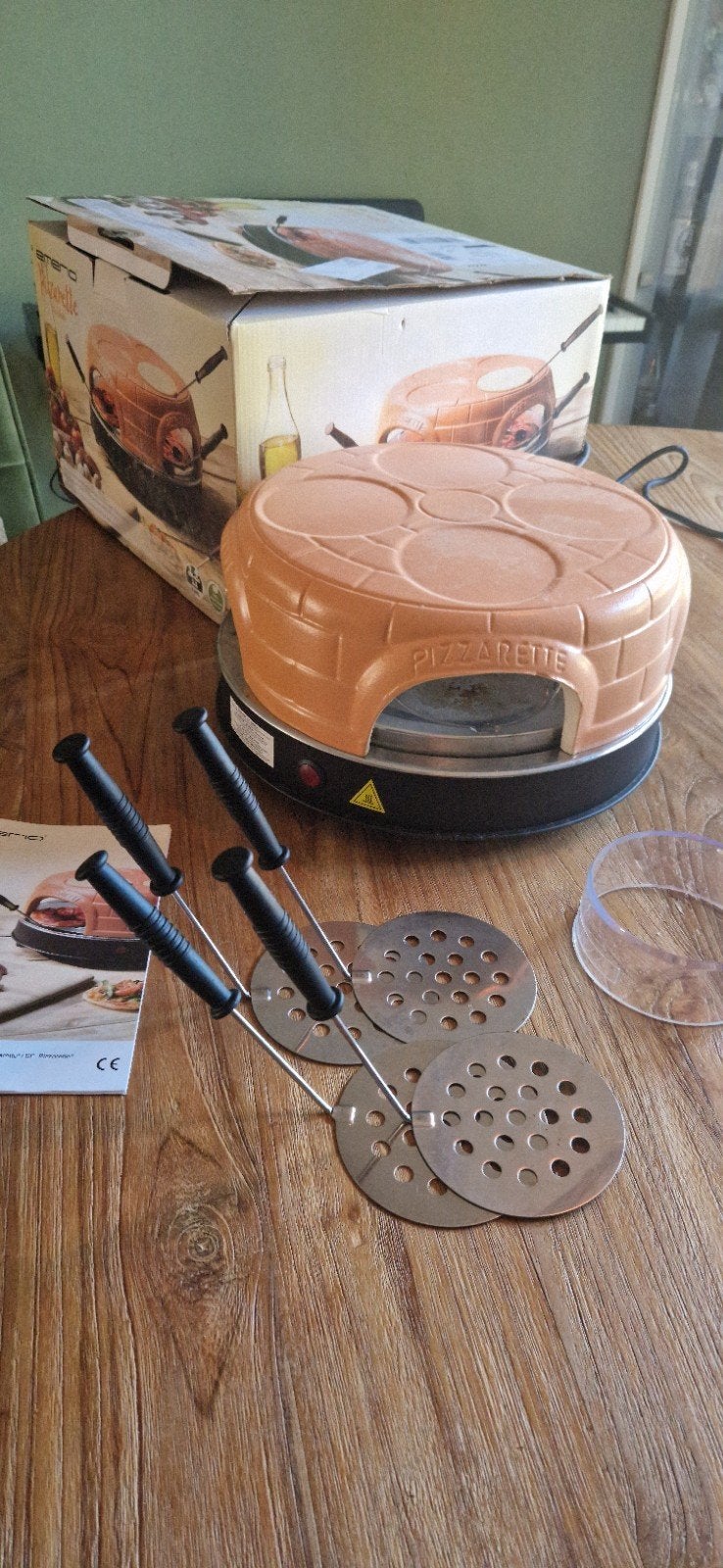 Emerio Pizzarette - Mini Pizza Oven voor 4 personen, Minder dan 45 cm, Overige merken, Minder dan 45 cm, Pizzaoven