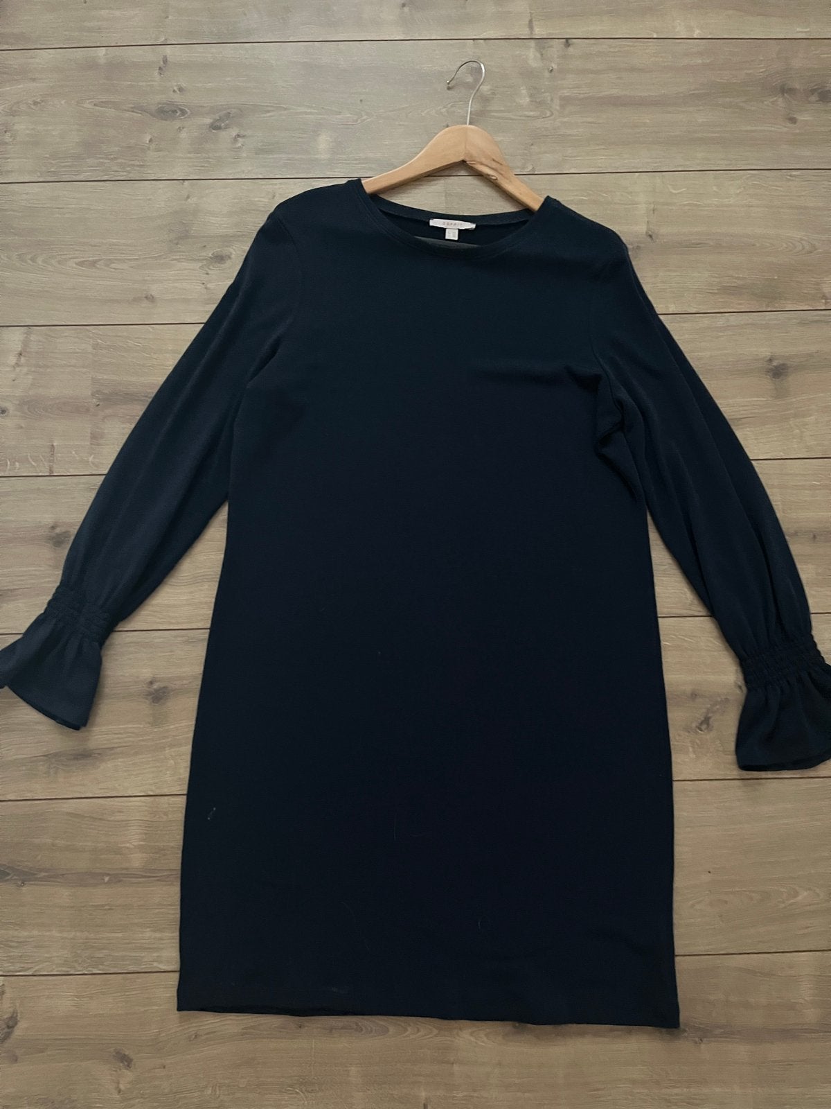Esprit jurk donkerbruin XXL soepel fijn aparte mouw, Bruin, Maat 42/44 (L), Ophalen of Verzenden, Zo goed als nieuw