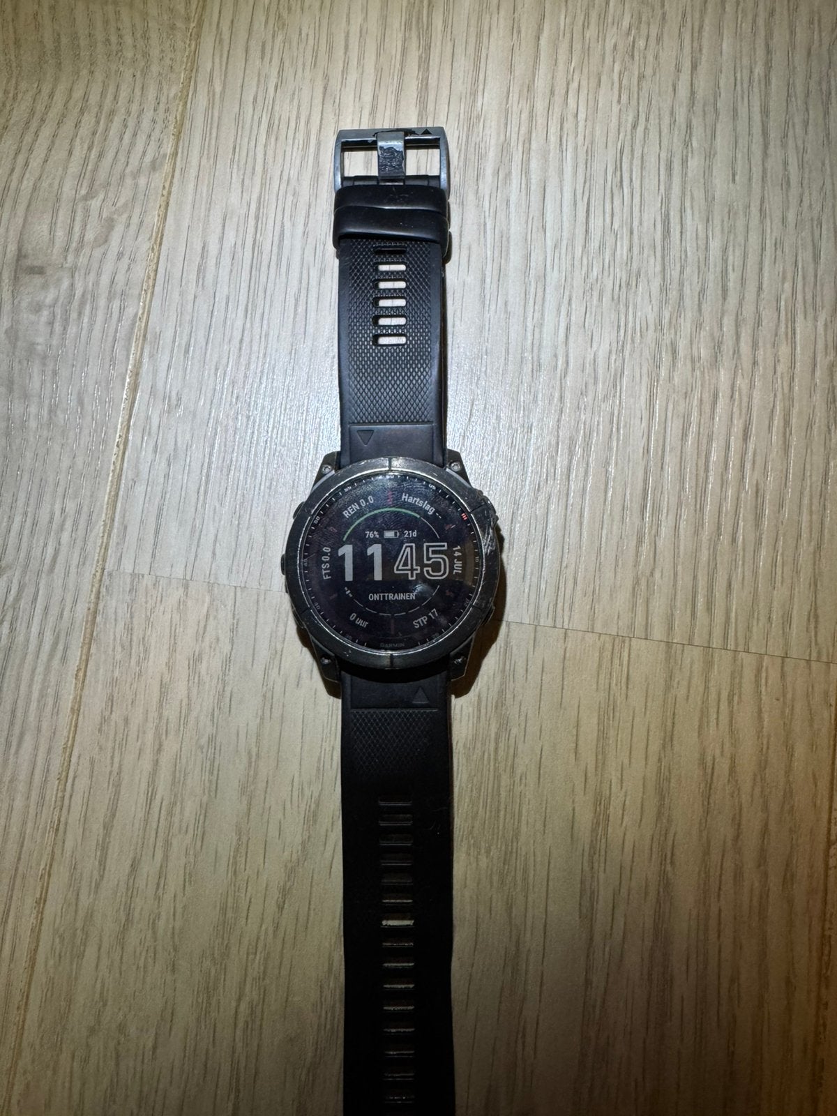 Garmin Fenix 7X Sapphire Solar 51 mm, Zwart, Ophalen of Verzenden, Zo goed als nieuw, Waterdicht