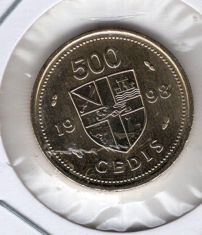 Ghana 500 Cedis 1998 unc, Verzenden, Overige landen
