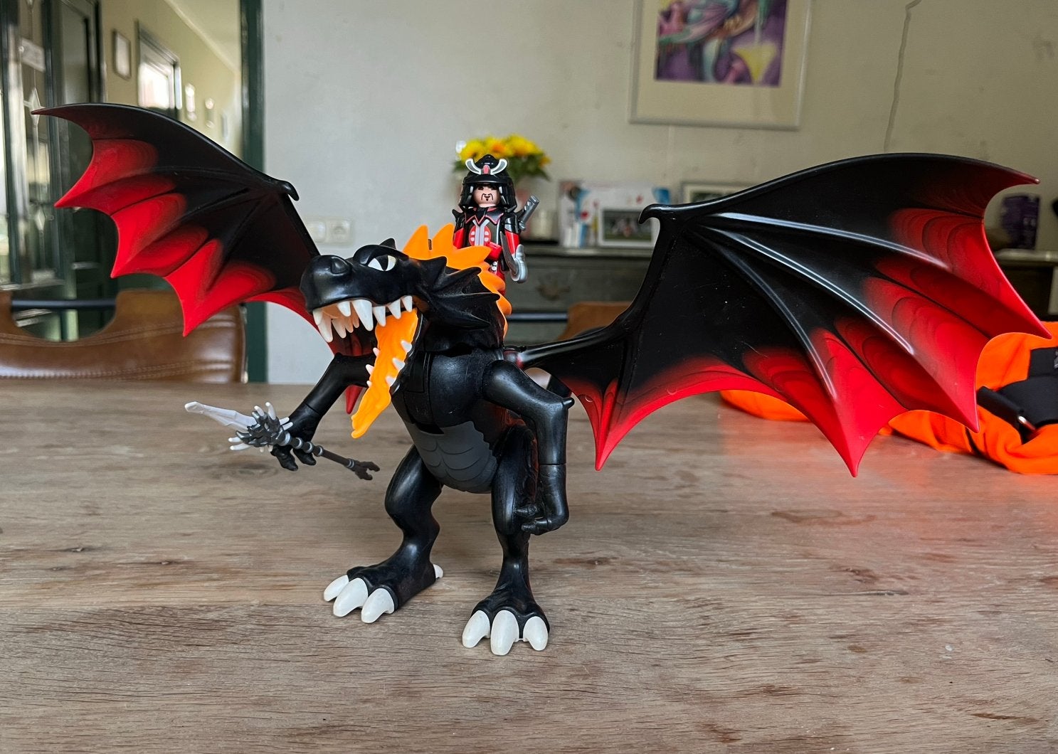 Lichtgevende zwarte playmobil draak 5482, Kinderen en Baby's, Complete set, Ophalen of Verzenden, Zo goed als nieuw, Dragons