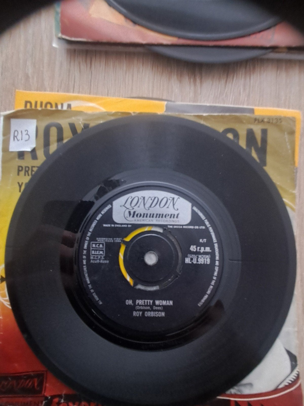 Roy Orbison - Oh, Pretty Woman (Vinyl Single), Gebruikt, 7 inch, Ophalen of Verzenden, Pop